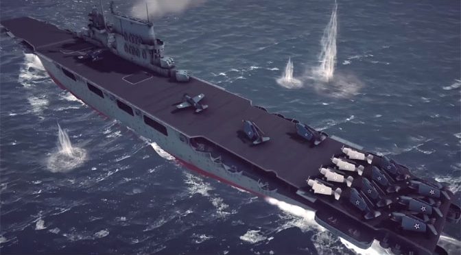 Protect a World War II Floating Fortress in Aircraft Carrier Survival