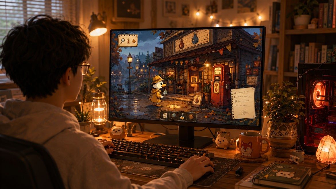 Cozy Gaming AdArt Hmade Bright Okay