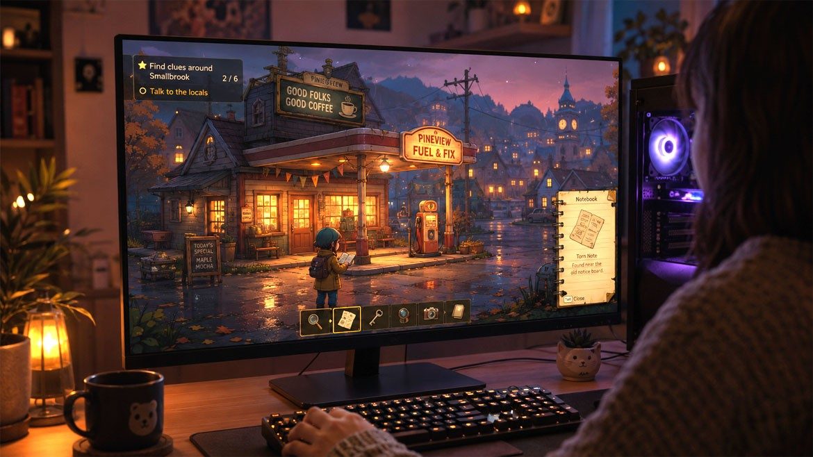 Cozy Gaming AdArt Hmade Okay