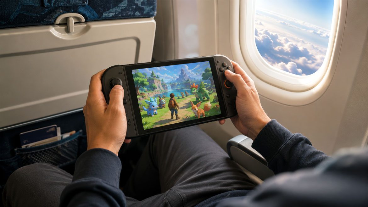 Neal On Plane With Switch Hmade okay