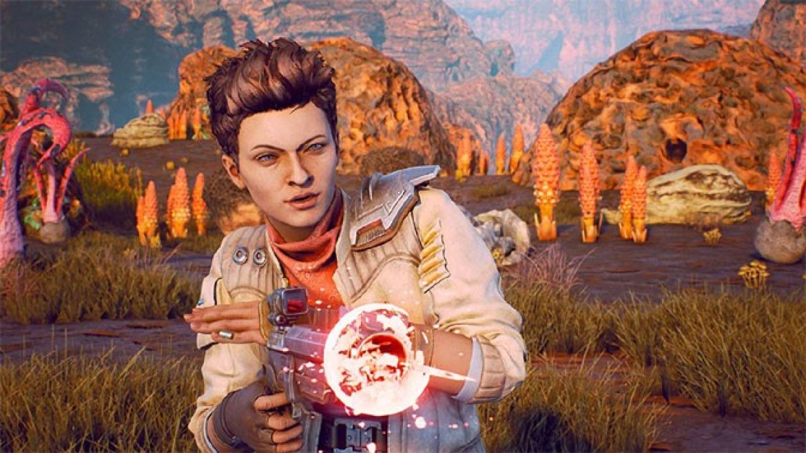 Outer Worlds action, sans the long load times!