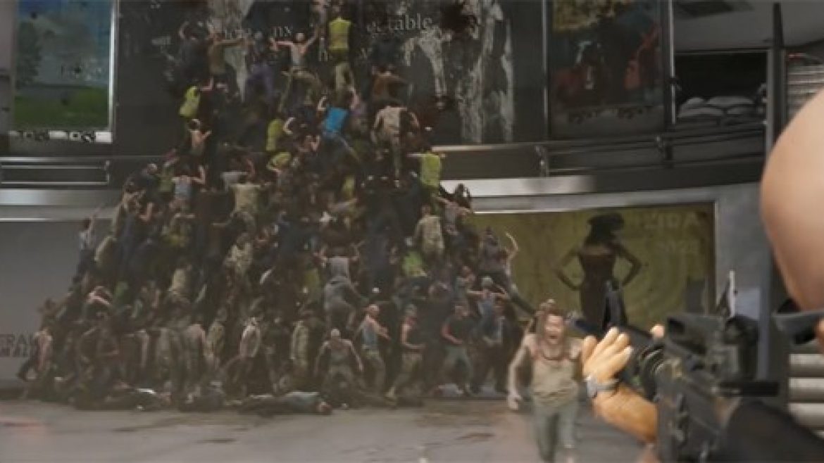 A swarm of zombies from the World War Z game. See our complete review in the link!