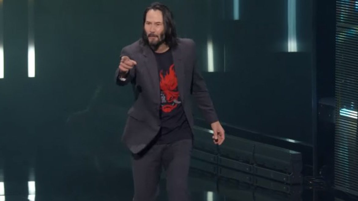 Keanu Reeves at E3 2019