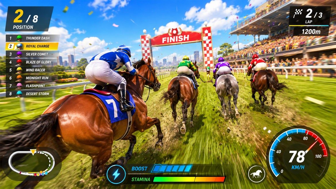 horse racing game adart hmade okay