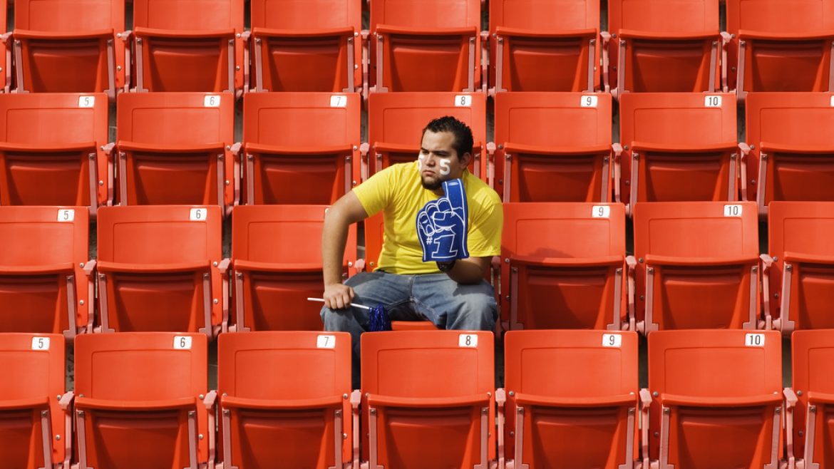Sports Fan in Stadium